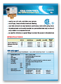 Click Control On/Off Motorized Valve